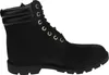 A black Timberland boot shown from the side. Voir les images du produit