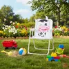 Relaxdays Kinder Klappstuhl, Campingstuhl mit Kuh-Motiv, Produktbild-Vorschau 3