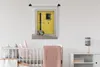 MuchoWow® Wandteppich Wandbehang Eine gelbe Tür mit weißen Produktbild-Vorschau 2