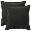 vidaXL Kissenbezug 2 pcs HOUTEN Schwarz 50 x 50 cm Samt Produktbild-Vorschau 1