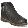 A single gray ankle boot is shown against a white background. Produktbild-Vorschau