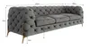 S-STYLE MÖBEL - Chesterfield Sofa 3-Sitzer Nova mit Goldene Produktbild-Vorschau 4
