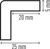 DURABLE Eckschutzprofil C19, 1m, 1101m, 1130 gelb/schwarz Produktbild-Vorschau 3