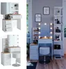 Coiffeuse Vicco Conrada Blanc/Sonoma 80cm avec éclairage Voir les images du produit 2