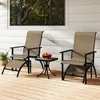 Outdoor patio furniture set on a wooden deck. Anteprima dell’immagine prodotto