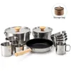 Qunature 11Stk Camping Kochgeschirr Set Outdoor Kochset Produktbild-Vorschau 1
