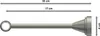Interdeco Gardinenstange / Vorhangstange Chrom matt, Typ Produktbild-Vorschau 2
