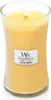A close-up studio shot of a WoodWick candle. Náhled obrázku produktu