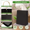 50 Stk. schwarz Papiertüten mit Henkel 15x21x8cm Kleine Produktbild-Vorschau 3