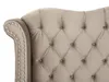 BELIANI Bett Taupe Samtstoff 180 x 200 cm hohes Kopfteil Produktbild-Vorschau 8