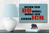 Holzschild Spruch 18x12cm wenn ich du wäre lieber ich Produktbild-Vorschau 5