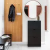 A hallway with a shoe cabinet, coat rack, and bench. Náhľad obrázku produktu