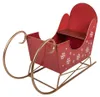 Clayre & Eef kerstdecoratie: slee, 107x41x75 cm, rood, Productafbeelding-voorbeeld 2