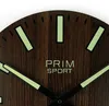PRIM Luminescent Sport II Wanduhr Holz lautlos Braun/Weiß Produktbild-Vorschau 2