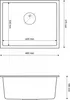 Manado White Undermount Pool Gold 50 Podgląd zdjęcia produktu 5