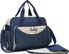 Baby-Wickeltaschen-Set – 5-teilig – Mikrofaser – Blau Produktbild-Vorschau 3