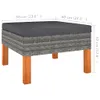 vidaXL Fußbank Poly Rattan und Eukalyptus Massivholz -  Produktbild-Vorschau 8
