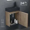 doporro Badezimmerschrank Badmöbel-Set in Eiche Greige Produktbild-Vorschau 4