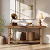 Grande console en bois pour l'entrée, table d'entrée de Voir les images du produit 4