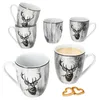 sada 6 hrnků na kávu Alois 350ml porcelánové šálky 6 osob Náhled obrázku produktu 1