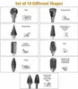 10 kusů rotačních karbidových fréz 3 mm x 6 mm pro obrábění Náhled obrázku produktu 5