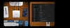 A split image showing a desk setup with a mini PC, keyboard, mouse, and phone on the left, and a computer screen displaying code on the right. Produktbild-Vorschau