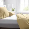 Renforce Bettwäsche Set 155x220 cm 80x80 cm Beige Uni 100% Produktbild-Vorschau 3