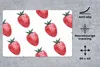 MuchoWow® Schreibtischunterlage Erdbeere - Muster - Produktbild-Vorschau 2