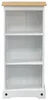 vidaXL Knižnica Biela 46 x 29 x 100 cm Masívne borovicové Náhľad obrázku produktu 4