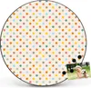 Design Stahlmagnettafel Schwarz Rund 47cm Bunte Punkte Produktbild-Vorschau 7