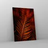 Bilder auf glas - Einteilig - Rot Blätter Palmen - 50x70cm Produktbild-Vorschau 4