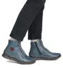 Stivaletti da donna Rieker, colore blu, modello 53632-14 Anteprima dell’immagine prodotto 18