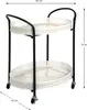 HAKU Servierwagen creme, schwarz - Metall, B/H/T: 60x70x40 Produktbild-Vorschau 5