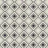 A repeating pattern of diamonds in black, gray, and white. Produktbild-Vorschau