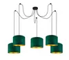 Deckenlampe Grün Lampe Leuchte aus Velours Vintage Modern Produktbild-Vorschau 1