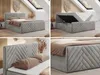 MKS MEBLE Boxspringbett 200x200 mit Bettkasten Matratze H3 Produktbild-Vorschau 2