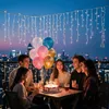 LED svetelný záves LARS360, 5 metrov, 200 LED diódy, teplá Náhľad obrázku produktu 8