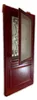 Porte d'entree Bois vitree, Canada Rouge RAL3004, H215 x Voir les images du produit 3
