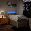 vidaXL Boxspringbett mit Matratze Creme 100x200 cm Stoff Produktbild-Vorschau 5