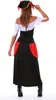 A person wearing a pirate costume, shown from the back. Produktbild-Vorschau