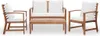 vidaXL 4-tlg. Garten-Lounge-Set mit Auflagen Massivholz Produktbild-Vorschau 1