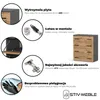 STIV Möbel | Szafka na buty Szary Mat / Dąb Wotan 71x83x35 Podgląd zdjęcia produktu 3