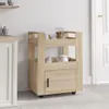 vidaXL Kuchyňský vozík Sonoma Dub 60x45x80 cm výrobek ze Náhled obrázku produktu 2