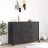 vidaXL Kredens czarny 100,5x39x72 cm stalowy Podgląd zdjęcia produktu 3