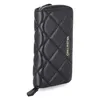 A black quilted wallet with the Valentino logo on the side. Produktbild-Vorschau