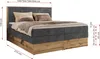 MKS MEBLE Boxspringbett WOOD CLASSIC KING, Doppelbett mit Produktbild-Vorschau 7