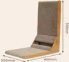 A cat scratching post designed for apartment corners, with dimensions indicated. Voir les images du produit