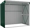 An empty metal shed with the doors open, showing the interior. Náhľad obrázku produktu