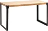Jídelní stůl 120x60x76 cm akátové masivní dřevo kovový Náhled obrázku produktu 6
