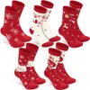 BRUBAKER 5 Paar Weihnachtssocken Damen 36-41 – Rentier & Produktbild-Vorschau 5